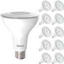 Sunco 10 Pack PAR30 Long Neck LED Bulb, Indoor/Outdoor Flood Light, 11W (75W Equivalent), 850 Lumen, 6000K Daylight Deluxe, Dimmable, E26 Base, IP65 Waterproof, UL Certified