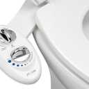 LUXE Bidet NEO 120  Single Nozzle, SelfCleaning, NonElectric Bidet Attachment for Toilet Seat, Adjustable Water Pressure, Rear Wash (White)