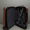 Rockland Melbourne Hardside Expandable Spinner Wheel Luggage, Champagne, Carry-On 20-Inch