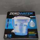ZeroWater 12-Cup Ready-Pour 5-Stage Water Filter Pitcher 0 TDS for Improved Tap Water Taste - IAPMO Certified to Reduce Lead, Chromium, and PFOA/PFOS