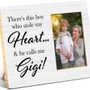 JioJio Chan Gigi Gifts Picture Frame for Grandma - 4 x 6 Inch Photo - Grandma Gift Picture Frame for Grandmother Mothers Day Birthday Christmas (gray)