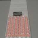 Girimax Pink Flameless Taper Candles with Remote, Spiral Candles Battery Operated, Flickering LED Wax Candlesticks Set of 6