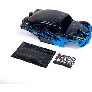 SummitLink Custom Body Muddy Blue Over Black Compatible for 1/10 Scale RC Car or Truck (Truck not Included) STB-BB-01