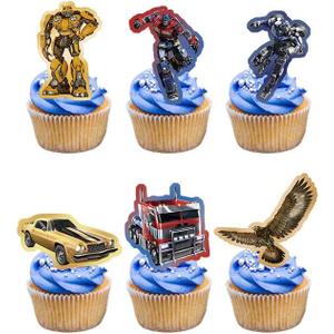 24pcs Children Cake Toppers Cupcake Toppers Cake Decorations,Children Birthday Party Supplies Decorations (19)
