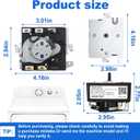 WE04X25586 Dryer Timer Compatible with GE Hotpoint Dryers HTX21GASK1WW HTX24EASK0WS NTX62E8ST1WW Replaces AP6032632 4467041 PS11763073 Dryer Timer Control Knob