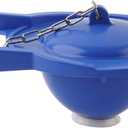 Toilet Flapper Compatible with TOTO Flapper Model THU140S, Replaces 3-Inch Flappers Long Lasting Rubber Seal Water Conserve- Including Stainless Steel Chain and Hook, Easy to Install (Pack of 1, Blue)