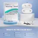 OTC Hearing Aids for Seniors Rechargeable Hearing Amplifier Ear Aids for Adults Light Hearing Loss with Noise Cancelling, In-Ear Small Hearing Device with Charging Case