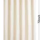 Barossa Design Beige Shower Curtain Liner - Premium PEVA, BPA & PVC Free, No Chemical Smell, Lightweight Standard Size Shower Curtain with 3 Magnets, Metal Grommets - Beige