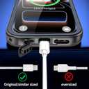 SPORTLINK for iPhone 17 Pro Case - IP68 Waterproof Military Protective Full Body Heavy Duty Shockproof 360 Sealed Dustproof with Camera Screen Protector Phone Cover for iPhone 17 Pro 6.3" Black
