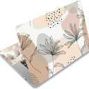 Laptop Skin Sticker Decal,12" 13" 13.3" 14" 15" 15.4" 15.6 inch Laptop Vinyl Skin Sticker Cover Art Protector Notebook PC (2 Wrist Pad Skins Included), Decorative Waterproof Removable, Morandi Leaves