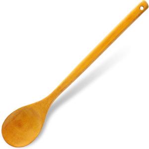 2 x Long Wooden Spoon, Wooden Spoons for Cooking, 15.7 Inch Wood Mixing Spoon Simple Long Handle Wood Spoons for Home Kitchen Restaurant Stirring Cooking Serving Mixing Supplies