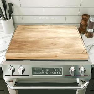 Wooden Stove Top Covers, Noodle Board Stove Cover for Electric Stove & Gas Stove,Wood Stovetop Cover for Gas Burners, Adjustable Cover for gas stove cover, RV Stove