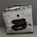 Elite Gourmet EMG-980B Smokeless Electric Tabletop Grill Nonstick, 6-Serving, Dishwasher Safe Removable Grilling Plate, Grill Indoor, Tempered Glass Lid, Adjustable Temperature, 14" Black