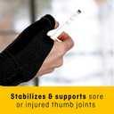 FUTURO Deluxe Thumb Stabilizer, Improves Stability, Moderate Stabilizing Support (Black, XL)