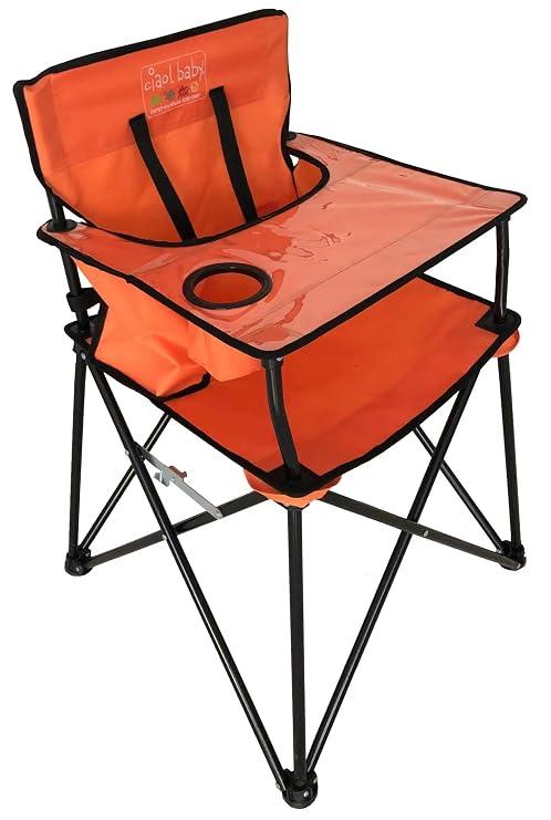ciao! baby Portable High Chair, for Travel and Camping, Orange Spirit
With Tray, Carry Bag, 23 x 23 x 32 Inches, Nylon and Vinyl, No Assembly Needed