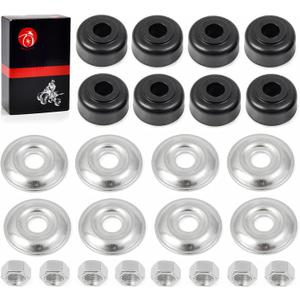 Shock Bushing Kit Front Rear Compatible with EZGO Golf Cart TXT Marathon DS Precedent 1982-Up