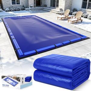 25 x 45 Ft Pool Covers for Inground Pools, Heavy Duty Inground Pool Cover