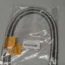 [2-Pack] PROCURU 24-Inch (2Ft) x 3/ 8" Comp x 1/ 2" FIP Faucet Hose Connector, Braided Stainless Steel Supply Line, Certified Safe