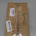 Wooden Salt and Pepper Grinder Set 8 Inch Manual Salt and Pepper Mill with Tray Adjustable Coarseness and Refillable Wood Grinders with Gold Bottle Label for Kitchen Gift (Wood Color)