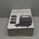 Bakers Friend 3 in 1 Mini Waffle Maker with Removable Plates, Dual Waffle & Pancake and Grill Plates, Breakfast Sandwich Maker Press, Dishwasher Safe, Non-stick Coating, Graphite