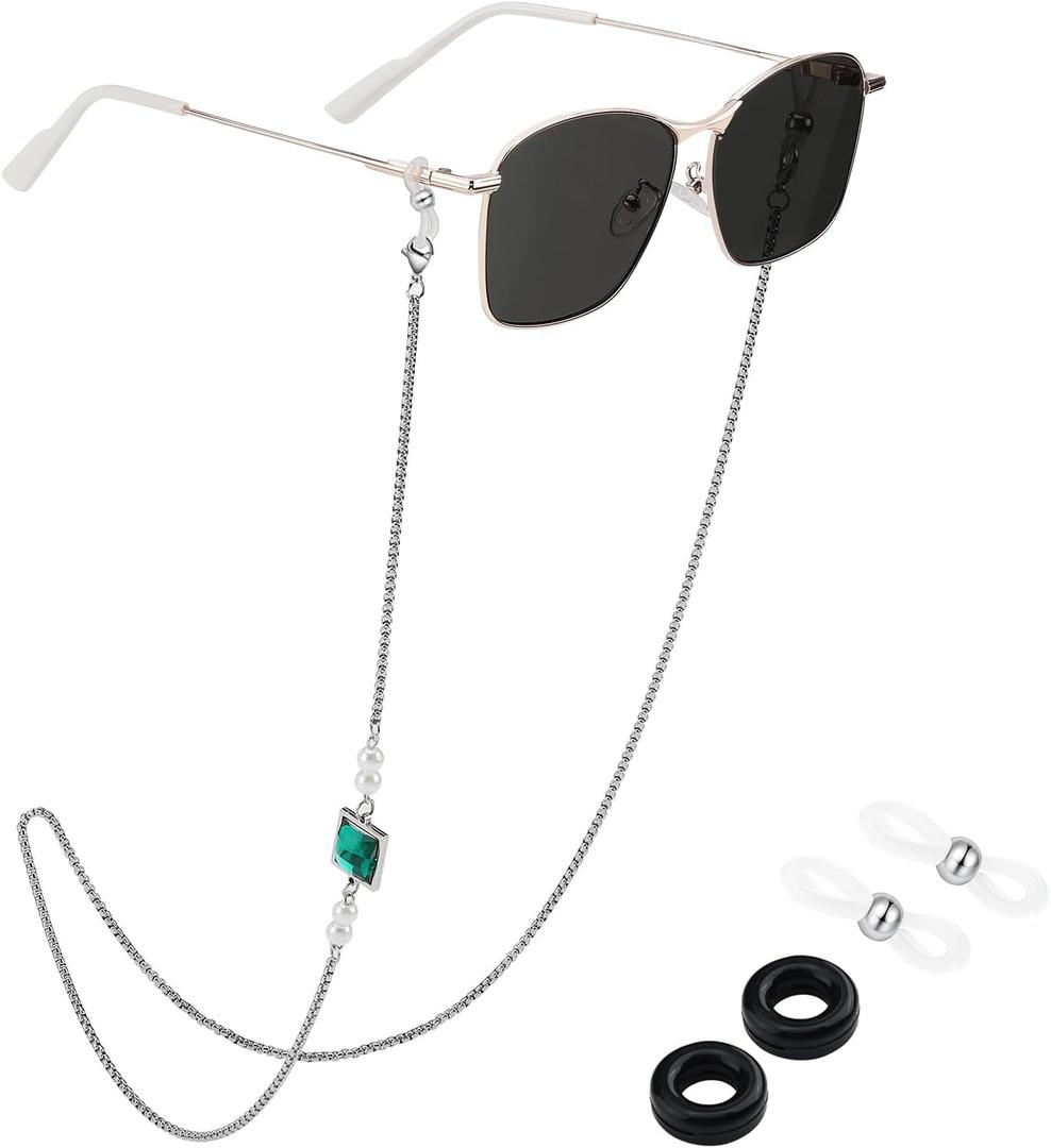 humlbird Glasses Chain Sunglasses Chain for Women Stainless Steel Glasses Necklace Eye Glasses Holders Around Neck Eyeglass Chains for Women Stylish Glasses Strap