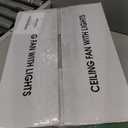 Low Profile Ceiling Fans with Lights and Remote/APP Control, 30 Inch Small Tropical Ceiling Fan with Light Flush Mount, Outdoor Palm Leaf Ceiling Fans for Patios Porch, Quiet, Brown