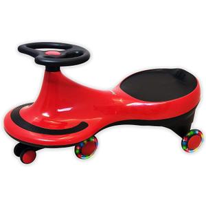 Swing Car, LED Flashing Wheels, Ride on Wiggle Car Boys and Girls, No Batteries, Gears or Pedals, Twist, Turn, Wiggle Movement to Steer, for Toddlers, Kids 3 Yrs and UP, 50kg/110lb (RED)