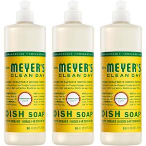 MRS. MEYER'S CLEAN DAY Liquid Dish Soap, Honeysuckle, 16 fl. oz - Pack of 3