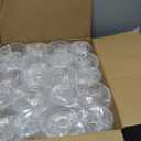 20Pcs Acrylic Martini Glasses, 10oz Shatterproof Plastic Champagne Tower, Unbreakable Ribbed Coupe Glasses, Art Deco Stem Cocktail Glassware Set, Manhattan Goblet for Wedding Birthday Party