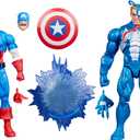 Marvel Legends Series Gamerverse Captain America vs Venom, Retro Video Game-Inspired Collectible 6-Inch Action Figures