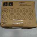 Cat/Pet Water Fountain Filters, 12 Pieces Set Pack of 8 Replacement Filter Fit for 81oz/2.4L, 3 Filtration System with 4 Pre-Filter Sponges