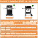 Spirit Grill Parts for Weber GS4 Spirit II/I 300 SER E310 E320 S320 Replacement for Weber GS4 Spirit 2 Accessories Flavorizer Bars 7636 67046 3400302&Webber Grill Grates 7638 7860 7856 Matte Cast Iron