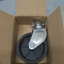 Jeremywell 6" Inch Trailer Swirl Jack Wheel Caster Replacement with Pin Boat Hitch Camper Removable 1200lbs