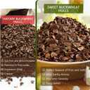 20"X26" Large Organic Buckwheat Pillow with Dual-Layer Pillowcase and Extra Buckwheat Hulls, Adjust Height and Firmness, Neck Support Pillow for Back and Side Sleepers (Off-white)