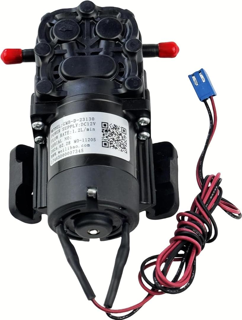 GMB-D-23130 1.2L/min Water Dispenser Water Pump, compatible with Midea, Avalon, Primo, Brio Bottom Loading Bottled Water Cooler Dispenser, replace DP005A2 DC 12V