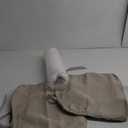 Chair Cushions for Dining Chairs, 2" Thick Seat Cushions for Kitchen Chairs, D-Shaped Chair Pads with Washable Cover, Ties and Non Slip Backing, 17'' x 16'', Set of 2, Beige