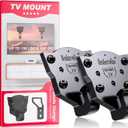 TV Mount No Drill for Wooden Wall, No Stud TV Wall Mount Easy Install with No Screws, Fits Most VESA 26-100" TVs, Holds Up to 150 LBS, All Accessories Included