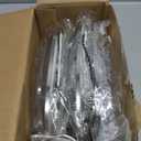 Partsam 10pcs 6.5" LED Marker Lights [DOT Approved], Oval Amber 16 LEDs Clearance Lights with Chrome Bezel, Ultra Thin Panelite Light Replacement for Trucks Peterbilt Kenworth Freightliner