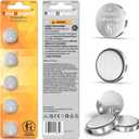 CR2450 3V Premium Lithium Battery | 5-Pack | Child-Proof Package | 610 mAh | CR2450 3V Coin Batteries