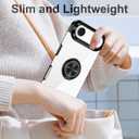 Tnarru Designed for iPhone Air Case with Stand [Magnetic Ring Holder Kickstand] Soft TPU Bumper Non-Yellowing Anti-Scratch Lightweight Slim for iPhone Air Case Black and Clear (iPhone Air [6.5 Inch])