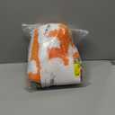 Peach Clean Bathroom Rugs, Cute Bath Mat Decor Door Mat, Soft & Absorbent Plush Coral Fabric Non-Slip Bathtub Rug Washable 24.8" x 21.6"