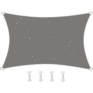 HOMPER 6.5' x 10' Sun Shade Sail Waterproof Sun Shade Sails Canopy Effectively 95% UV Block, Oxford Fabric, for Patio, Balconies, Lawn Garden, Party, Outdoor Activities