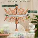 INMAKER Yarn Swift, Wooden Yarn Umbrella SwiftCrochet Accessories for Winding, Cool Gifts for Crocheters and Knitting Lovers