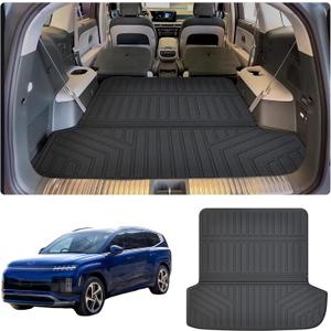 Large Cargo mat for 2026 Hyundai Ioniq 9Foldable TPE All Weather Protection Car Large Trunk Mat Accessories-Black