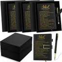 6 Sets School Counselor Gifts Leather Journal Pen with Gift Box Appreciation Gifts for School Counseling Graduation Birthday Teachers Appreciation Day