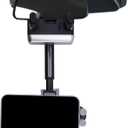 Rear View Mirror Car Phone Holder, Rearview 360 Rotating & Retractable Adjustable Mobile Phone Mount Compatible with All 4-7in Smartphones Accessories (Black)