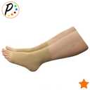 Presadee 15-20 mmHg Moderate Compression Foot Swelling Leg Ankle Open Toe Sleeve (Beige, 5X-Large)