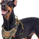 Rabbitgoo Tactical Dog Harness for Large Dogs No Pull Adjustable Military Vest with Handle MOLLE Reflective Heavy Duty Dog Vest for Walking Training Hunting Outdoor  Dog Brown Camo, XL(Chest:23.6-41.89", Neck:21.7-32.3",Back:9.1")