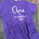 Oma Like A Grandma Only Cooler Heart Mother's Day Oma T-Shirt, Purple, L