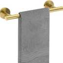 USHOWER Brushed Gold Hand Towel Bar, 9-Inch Towel Racks for Bathroom Wall-Mounted, SUS304 Stainless Steel Towel Rod (Total Length 11-Inch)